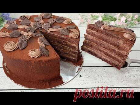торт ТРЮФЕЛЬНЫЙ! Один из самых вкусных тортов! Бюджетно и просто! Без желатина! Нежнейший!