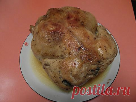 Курица, запеченная с яблоком, курагой и черносливом | 4vkusa.ru