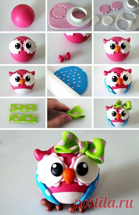 Милашки из пластилина — Сделай сам, идеи для творчества - DIY Ideas
