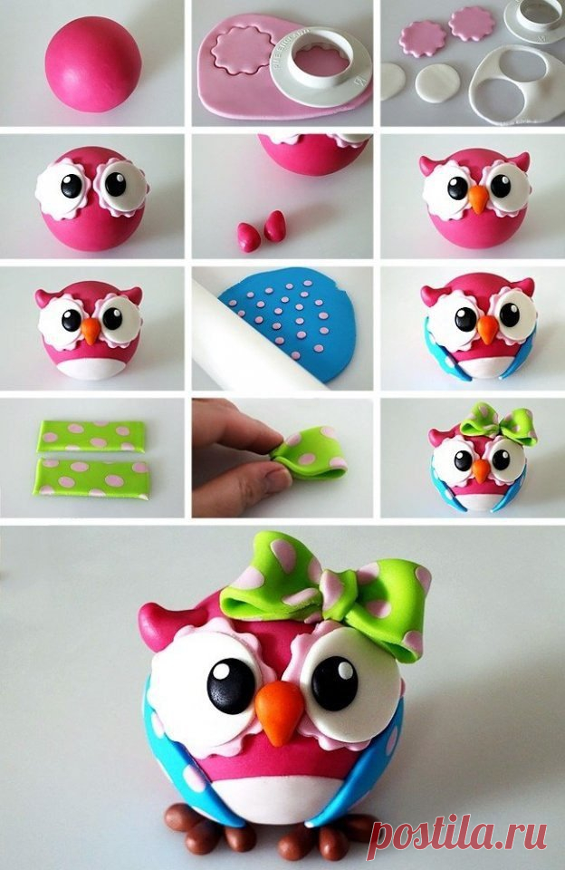 Милашки из пластилина — Сделай сам, идеи для творчества - DIY Ideas