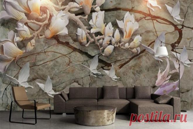 Современные 3D обои в интерьере, с которыми любой интерьер засияет по-новому