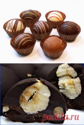 Рецепт Домашние шоколадные конфеты. Рецепт приготовления конфет