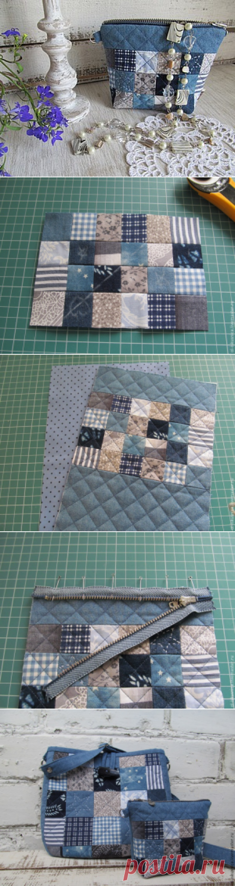 Шьем сумочку-косметичку - Ярмарка Мастеров - ручная работа, handmade