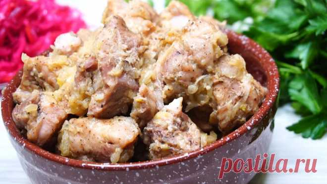 Как я готовлю просто Тушенное мясо в собственном соку - Рецепт