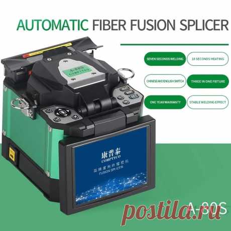 Comptyco a-80s green automatic fusion splicer machine fiber optic fusion splicer fiber optic splicing machine optical welding machine Sale - Banggood.com