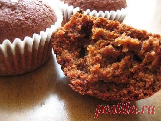 Шоколадно-свекольные маффины