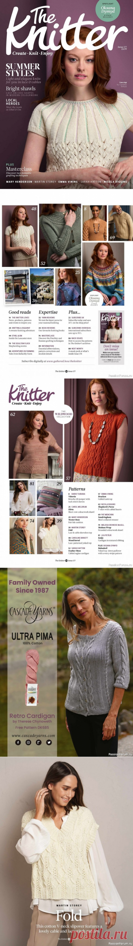 Вязаные модели спицами в журнале &amp;laquo;The Knitter №177 2022&amp;raquo; | Вязание спицами для начинающих