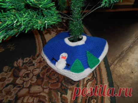 Коврик под елку крючком | Вязание спицами и крючком с Натальей Ивченко