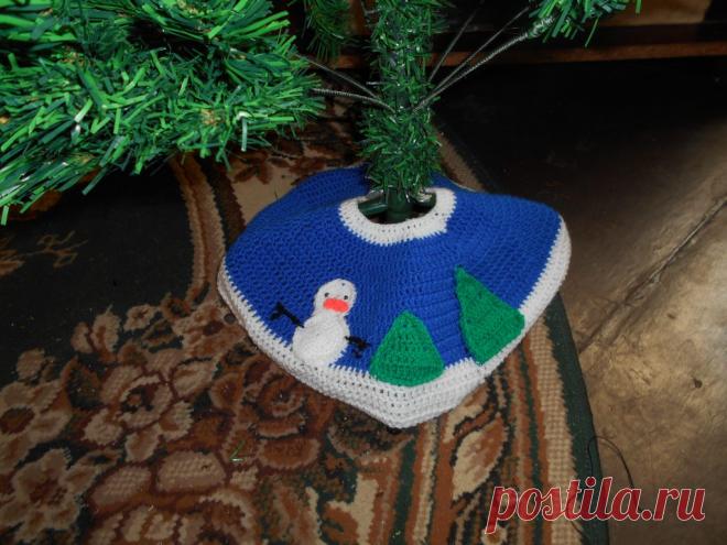Коврик под елку крючком | Вязание спицами и крючком с Натальей Ивченко