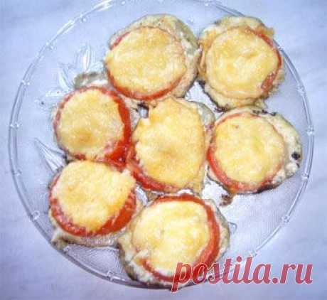 Рецепты - Кабачки запеченные с помидорами