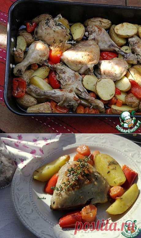 Куриные окорочка по-европейски - просто и вкусно.