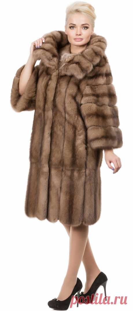 Купить Полупальто из меха соболя, модель 119513 - Цена 1684800