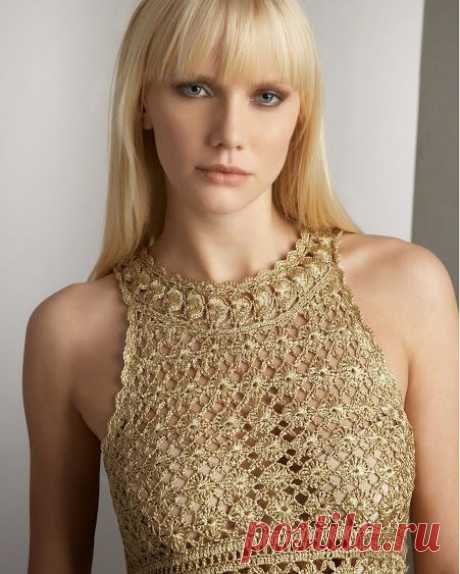 Outstanding Crochet: Crochet Dress from Diane von Furstenberg with some charts.