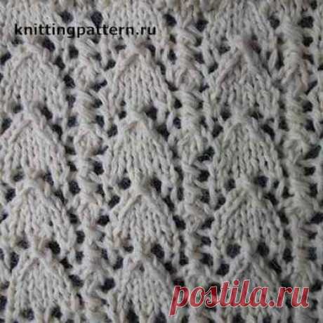 Простые и красивые узоры для вязания спицами Бубенцы