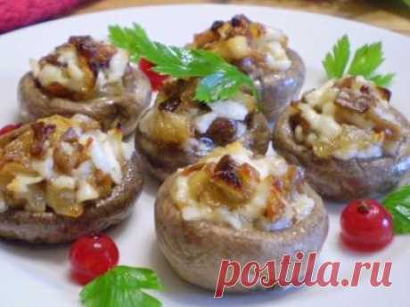 Грибы с сыром в духовке