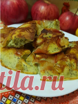 Очень вкусный и простой пирог с яблоками на сковороде