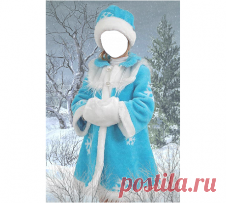 Face effects. Snow maiden