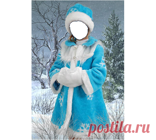 Face effects. Snow maiden