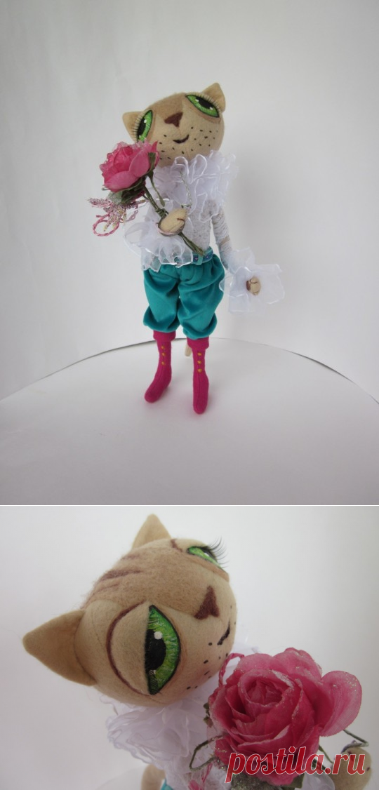 Котик из фетра