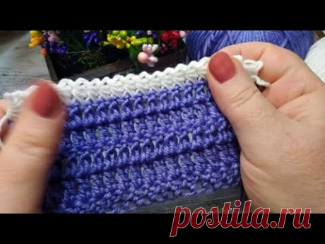 Обалденная обвязка крючком. Beautiful crochet trim