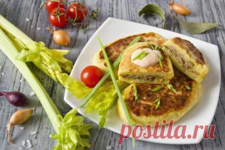 Картофельные зразы — котлеты из картошки с печенью цыплёнка. Пошаговый рецепт с фото