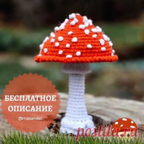 Мухомор амигуруми. Схемы и описания для вязания игрушек крючком! Бесплатный мастер-класс от Оксаны @masaniko по вязанию мухомора крючком. Высота вязаной игрушки примерно 11 см. Для изготовления такого маленького гри…