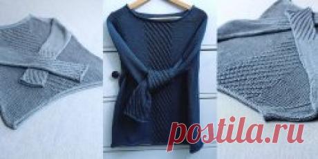 Пуловер с рельефным узором Rain - Вяжи.ру