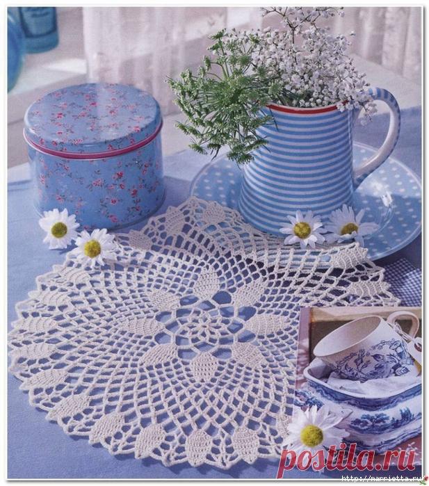Большая подборка красивых салфеток. Схемы
