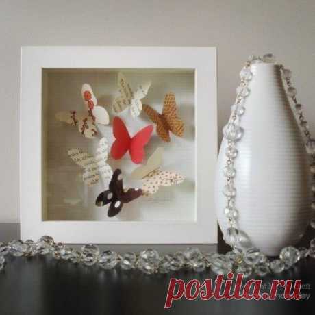 Панно из бабочек - Декор своими руками