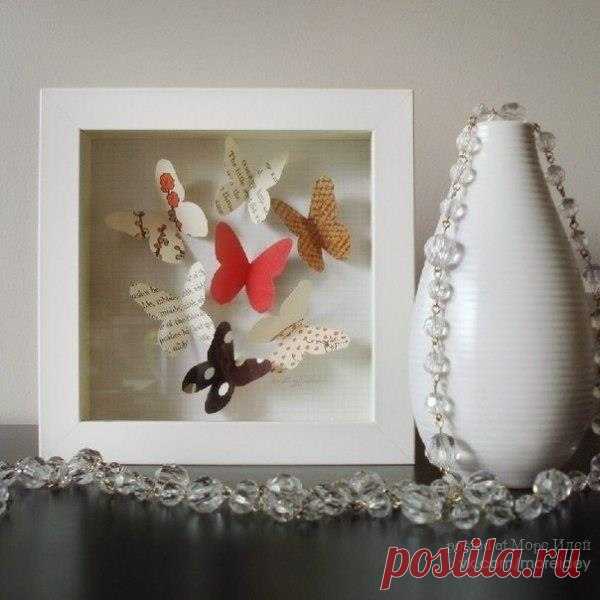 Панно из бабочек - Декор своими руками
