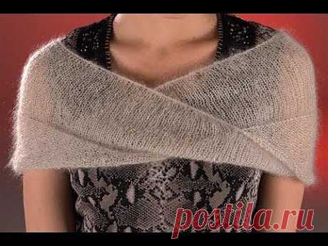 ▶ How to Knit * Moebius Shawl * Moebius Cast on - YouTube (Петля Мебиуса)