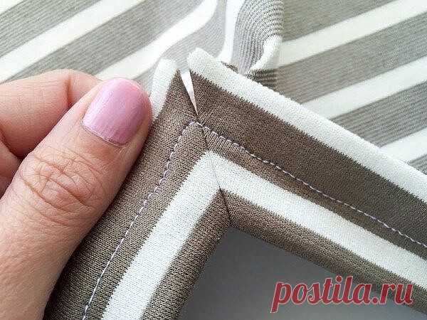 Мастер-класс по обработке V-образной горловины на трикотаже