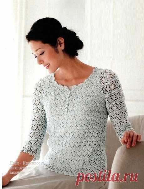 Очаровательные женские кофточки крючком со схемами для вдохновения | Красивое и интересное вязание | Яндекс Дзен