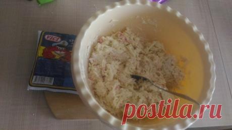 Крабово-яблочный салат - Простые рецепты Овкусе.ру