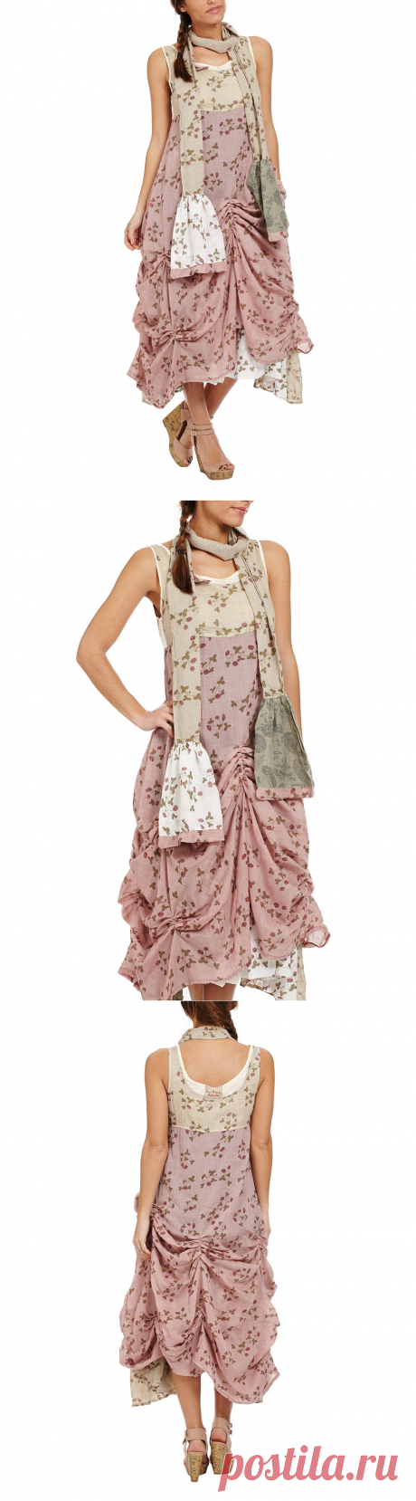 Ian Mosh Light Pink Multi-Print Sleeveless Midi Dress | zulily