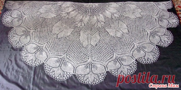 шаль Хоровод бабочек - Хенд-Мейд | HANDMADE - Страна Мам