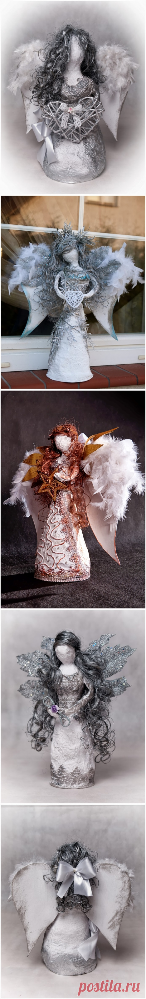 Рождественский ангел из папье маше. Видео мастер-класс