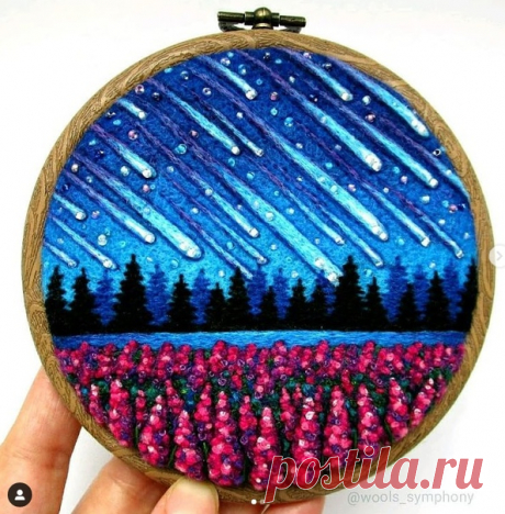Необычные валяные картины от wools_symphony