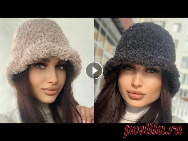 Панама шляпка под мех крючком классическая шляпка крючком тут пряжа: RENEW WOOL (Fibra Natura, Турция) состав: 65% чистая шерсть, 35% переработанная шерсть, Метраж: 50 гр 100 м, цв...