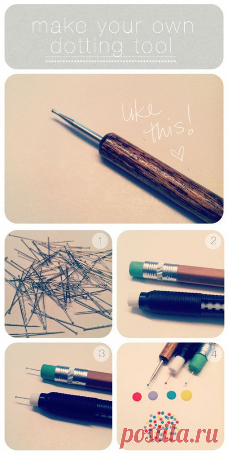 Make your own dotting tool.. : ]