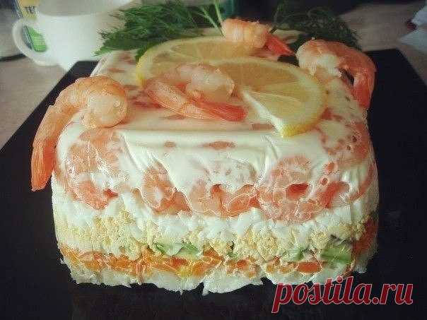 Салат с креветками / Хорошая Мама!