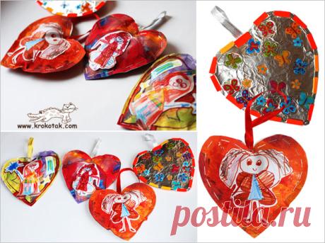 3D Paper HEARTS | krokotak