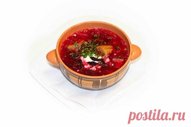 Борщ с черносливом