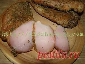 Бастурма из куриной грудинки | Урожайная дача