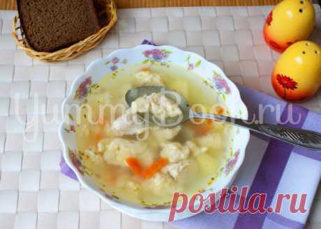 Суп с клецками.