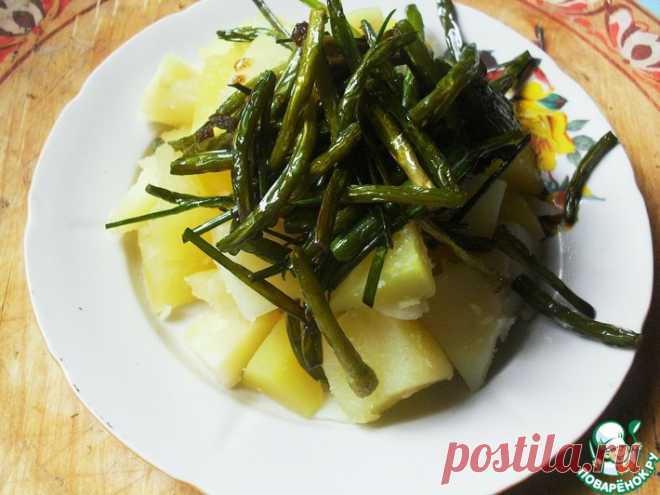 Закуска из чесночных стрелок Кулинарный рецепт