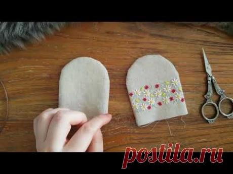 [ENG,한국어CC] 주머니 열쇠고리 만들기 with cat