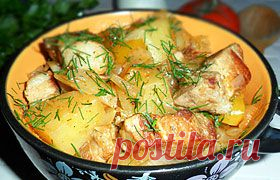 Тушеная свиная грудинка с капустой и картофелем – пошаговый фоторецепт