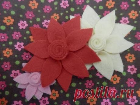 Flor de feltro 1