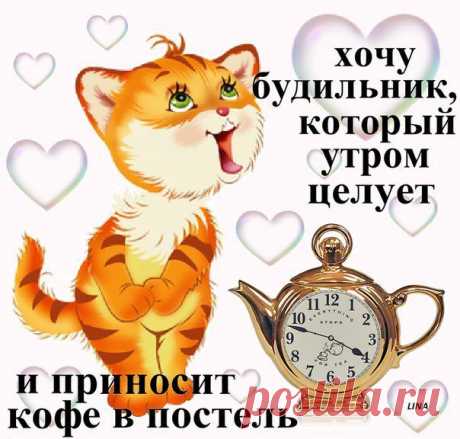 Хочу будильник,который утром целует!